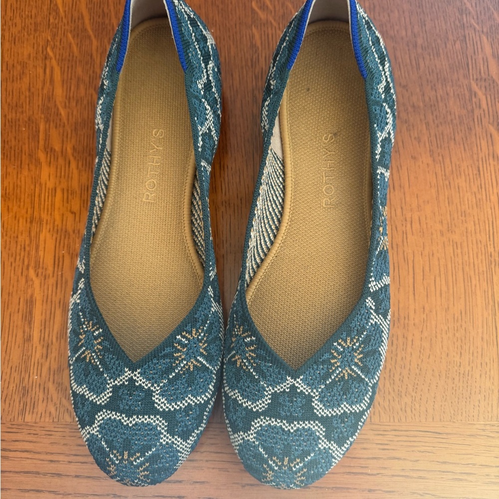 Rothy's Teal and Blue Women's Flats